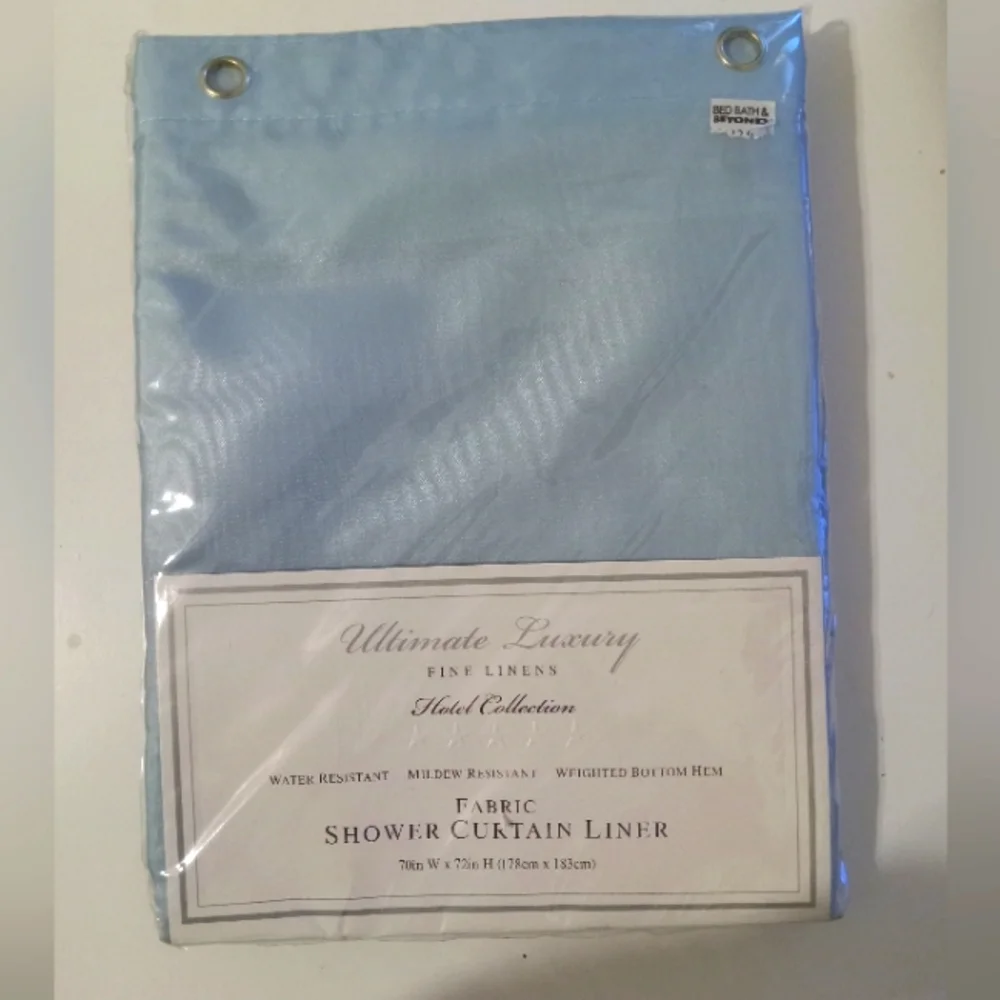 NWT Ultimate Luxury Fine Linens Hotel Collection Fabric Shower Curtain Liner